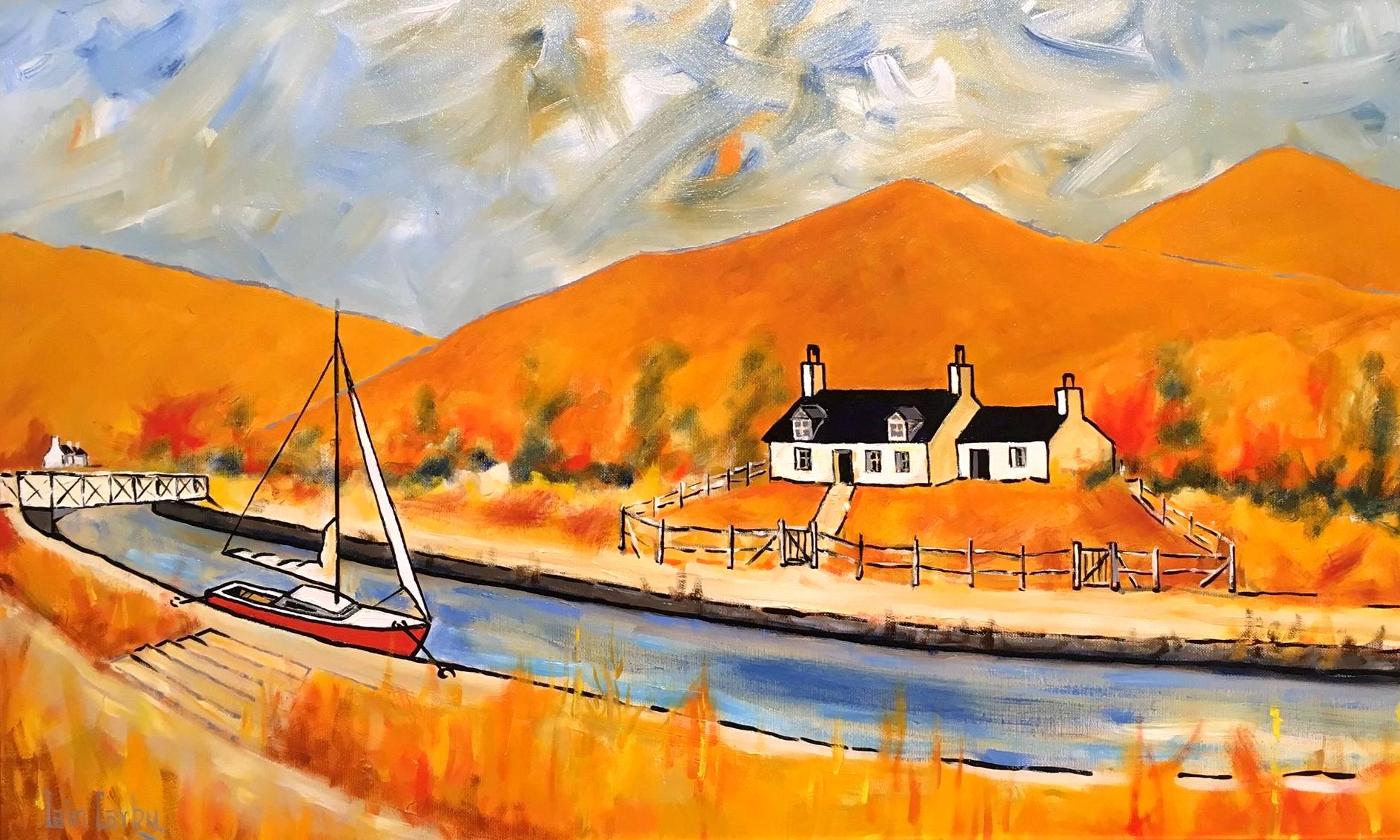 'On to the Crinan Canal' by artist Iain Carby